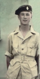 My dad serving in the British army as a young man in the early ’50s
