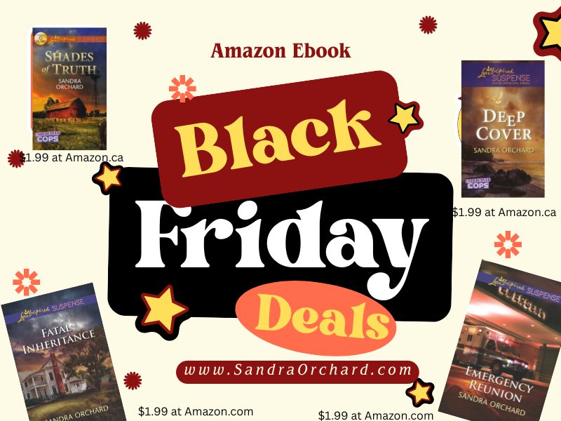 Sale Poster for $1.99 Black Friday Love Inspired Suspense Book Deals at Amazon.ca and Amazon.com