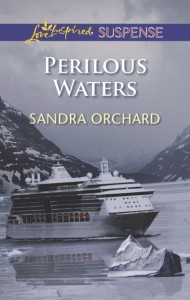 book cover for Perilous Waters, a cruise ship and glacier