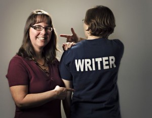 Image of Sandra Having fun at a photo shoot