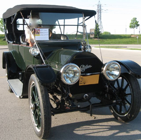 antique car Becki inherited from her grandparents