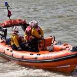 Image of an RNLI lifeboat returning from a mission